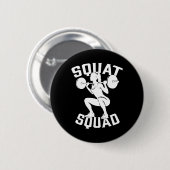 Squat Squad Workout Partner Trainer Coach Bodybuil Ronde Button 5,7 Cm (Voorkant /achterkant)