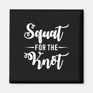 Squat voor de knoop bruiloft fitness bruid bruideg magneet