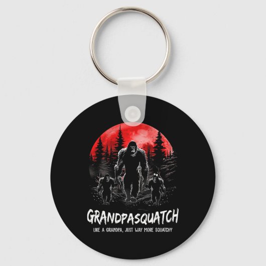 Squatch als een opa gewoon veel meer squatchy plez sleutelhanger (Voorkant)
