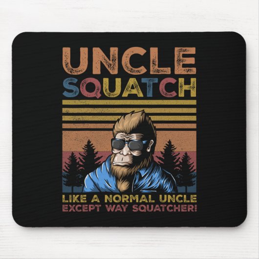 Squatch - Bigfoot Oom Vaders Dag Yeti Sasquatch Muismat (Voorkant)