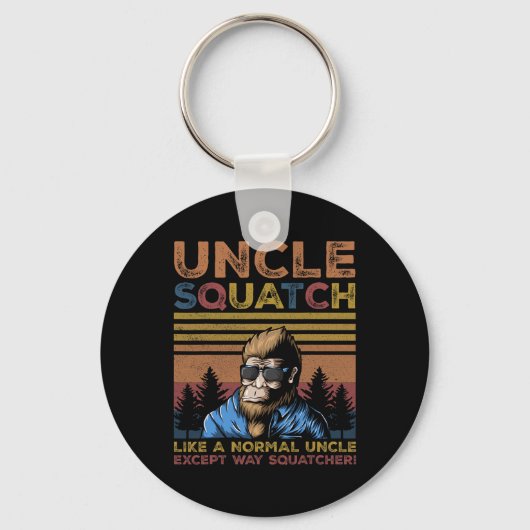 Squatch - Bigfoot Oom Vaders Dag Yeti Sasquatch Sleutelhanger (Voorkant)
