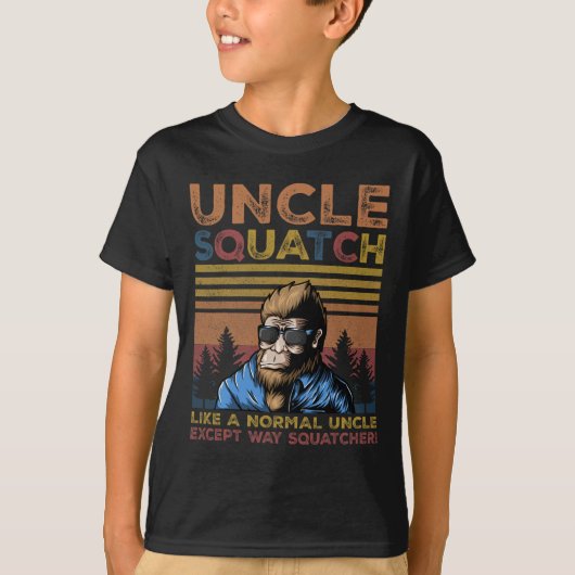 Squatch - Bigfoot Oom Vaders Dag Yeti Sasquatch T-shirt (Voorkant)