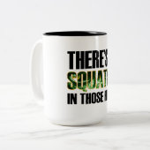 Squatch Cup Tweekleurige Koffiemok (Voorkant links)