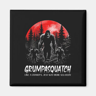 Squatch Grappige Bigfoot Pap Sasquatch Yeti Vaders Magneet