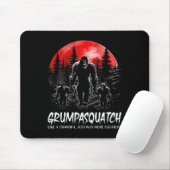Squatch Grappige Bigfoot Pap Sasquatch Yeti Vaders Muismat (Met muis)