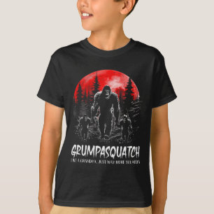 Squatch Grappige Bigfoot Pap Sasquatch Yeti Vaders T-shirt