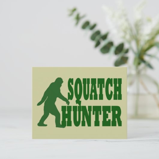 Squatch hunter briefkaart (Staand voorkant)