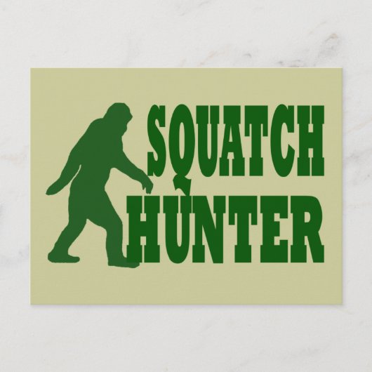 Squatch hunter briefkaart (Voorkant)