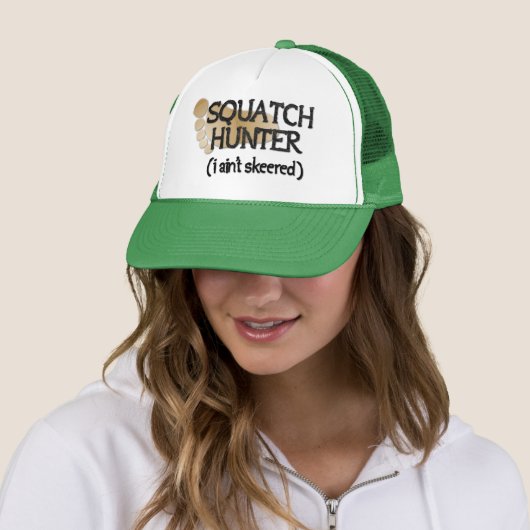 Squatch Hunter: Ik ben niet bang Trucker Pet (In situ)