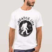 Squatch Leven Vintage Bigfoot Ontwerp T-shirt (Voorkant)