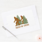 Squatch-liefhebbers Rechthoekige Sticker (Envelop)