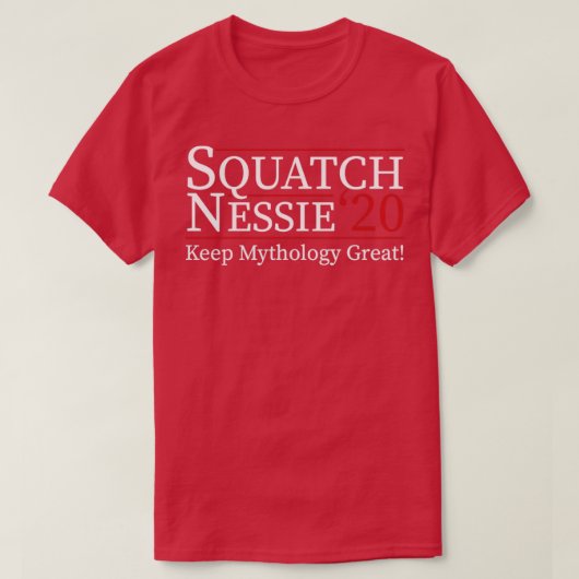 Squatch Nessie 20 Funny 2020 Verkiezingen T-shirt (Design voorkant)