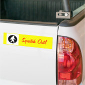 squatch.png, Squatch out! Bumpersticker (Op Truck)