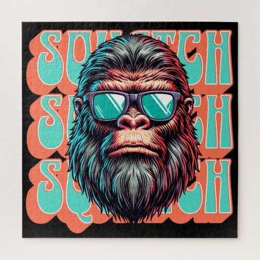  Squatch Retro Style Comic Pop Art Legpuzzel (Verticaal)