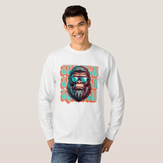  Squatch Retro Style Comic Pop Art T-shirt (Voorkant volledig)