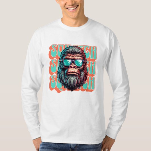  Squatch Retro Style Comic Pop Art T-shirt (Voorkant)