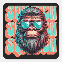  Squatch Retro Style Comic Pop Art
