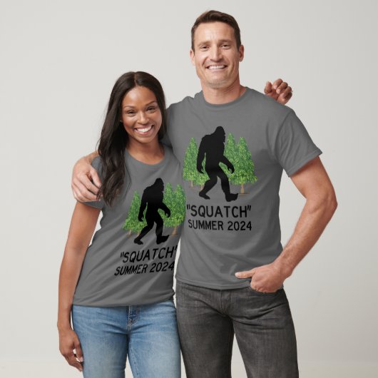 Squatch, Sasquatch, Bigfoot Walting in Forest T-shirt (Unisex)