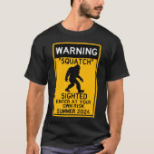 Squatch (Sasquatch) Gewogen binnengaan bij uw eige T-shirt (Voorkant)
