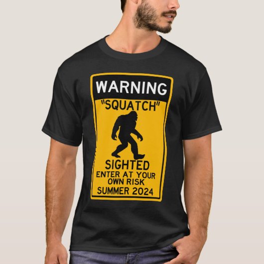 Squatch (Sasquatch) Gewogen binnengaan bij uw eige T-shirt (Voorkant)