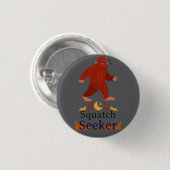 squatch seeker grote voet ronde button 3,2 cm (Voorkant /achterkant)