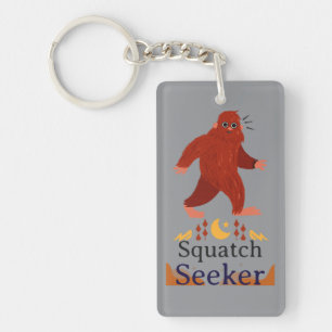 Squatch Seeker grote voet Sleutelhanger