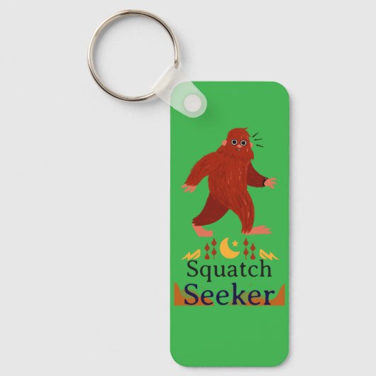 squatch seeker grote voet sleutelhanger (Voorkant)