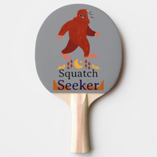 Squatch Seeker grote voet Tafeltennisbatje (Voorkant)