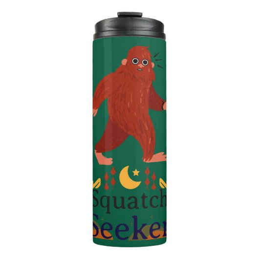 Squatch Seeker grote voet Thermosbeker (Voorkant)