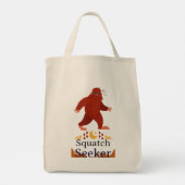 squatch seeker grote voet tote bag (Achterkant)