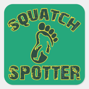 Squatch Spotter Vierkante Sticker