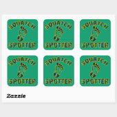 Squatch Spotter Vierkante Sticker (Vel)