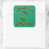 Squatch Spotter Vierkante Sticker (Tas)