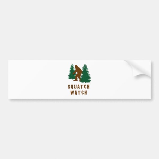 Squatch Watch Bumpersticker (Voorkant)