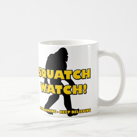Squatch Watch Grappige Sasquatch Bigfoot Yeti Mok (Rechts)