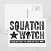 Squatch Watch - Ik geloof Briefkaart (Voorkant / Achterkant)
