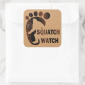 Squatch Watch Vierkante Sticker (Tas)