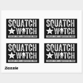 Squatch Watch (voor donker) geloof ik wel. Rechthoekige Sticker (Vel)