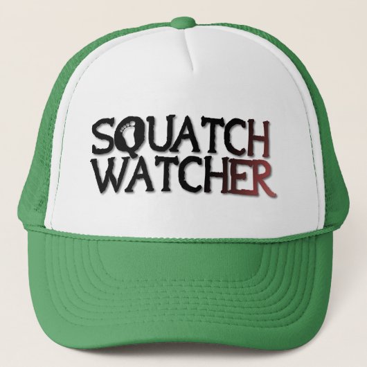 Squatch Watcher Trucker Pet (Voorkant)