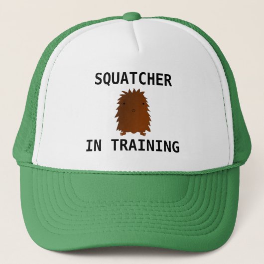 Squatcher in training baby bigfoot trucker pet (Voorkant)