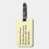 Squatchin' Bagagelabel (Achterkant verticaal)