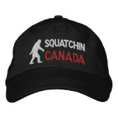 Squatchin Canada Geborduurde Pet (Voorkant)