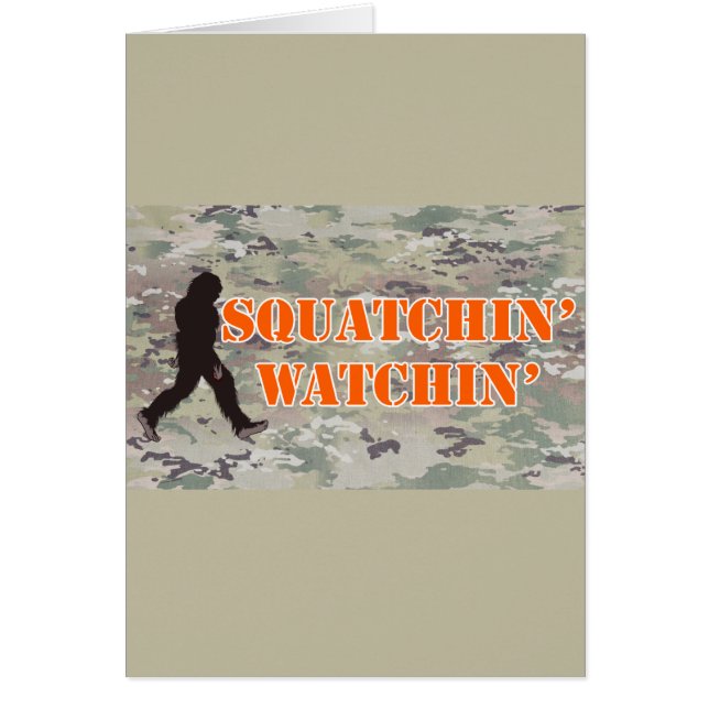 Squatchin' die twee bekijkt (Voorkant)