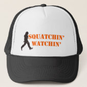 Squatchin' die twee bekijkt trucker pet (Voorkant)