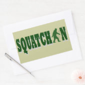 Squatchin Rechthoekige Sticker (Envelop)