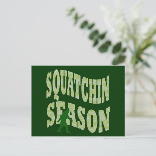 Squatchin Season Briefkaart (Staand voorkant)