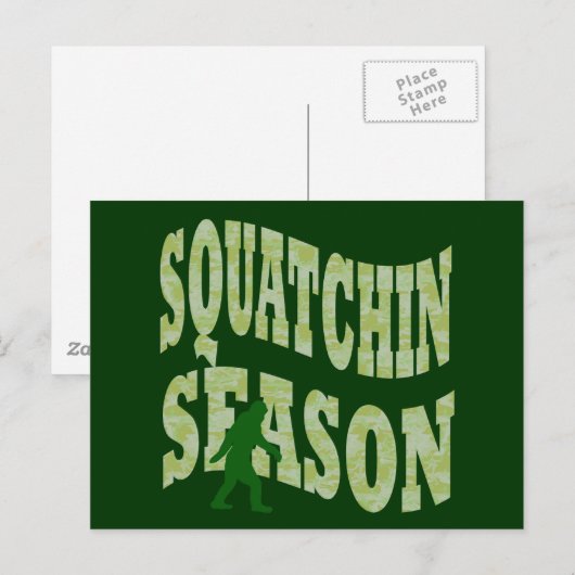 Squatchin Season Briefkaart (Voorkant / Achterkant)