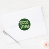 Squatchin Season Ronde Sticker (Envelop)