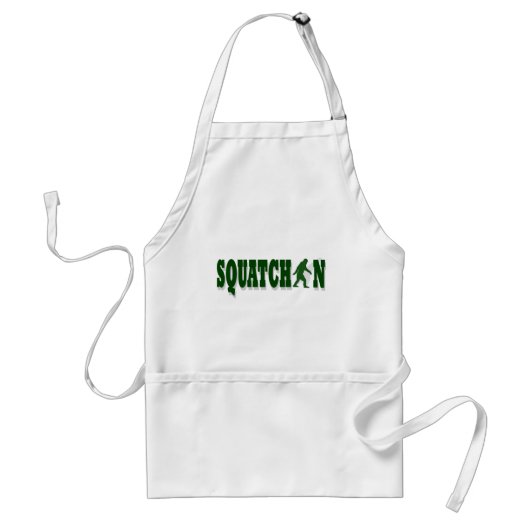 Squatchin Standaard Schort (Voorkant)