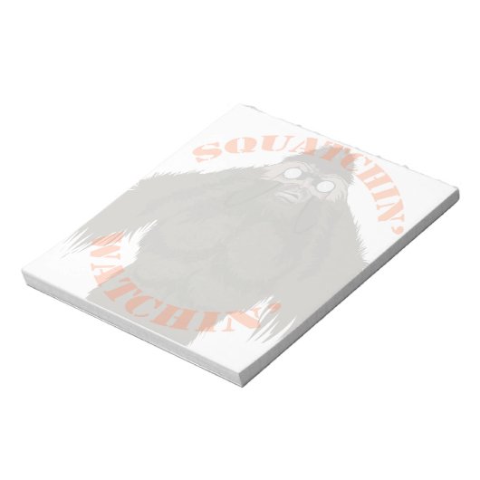 Squatchin' Watchin' Bigfoot Love Note Pad Notitieblok (Linkerzijde)